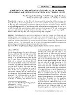 Nghiên cứu dự báo biến động lòng dẫn hạ du hệ thống sông Mã do ảnh hưởng của các thủy điện thượng nguồn