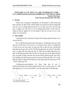 Tổng hợp và cấu trúc của một số Hiđrazit N-thế của 4-Iođothymyloxiaxetohiđrazit với Xeton thơm