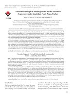 Palaeoseismological investigations on the Karadere segment, North Anatolian fault zone, Turkey