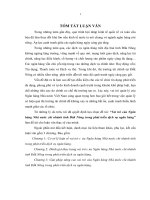 Tóm tắt Luận văn Thạc sĩ Ngân hàng: Vai trò của Ngân hàng Nhà nước chi nhánh tỉnh Đăk Nông trong phát triển dịch vụ ngân hàng