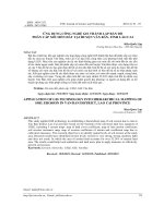 Ứng dụng công nghệ GIS thành lập bản đồ phân cấp xói mòn đất tại huyện Văn Bàn, tỉnh Lào Cai