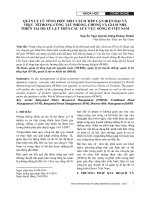 Quản lý lũ tổng hợp, một cách tiếp cận hiện đại và thực tế trong công tác phòng, chống và giảm nhẹ thiên tại do lũ lụt trên các lưu vực sông ở Việt Nam