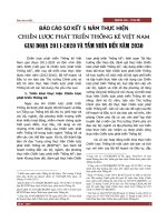 Báo cáo sơ kết 5 năm thực hiện chiến lược phát triển thống kê Việt Nam giai đoạn 2011-2020 và tầm nhìn đến năm 2030