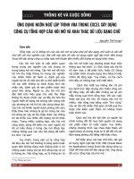 Ứng dụng ngôn ngữ lập trình VBA trong Excel xây dựng công cụ tổng hợp câu hỏi mở và khai thác dữ liệu dạng chữ