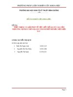 Đề tài nghiên cứu khoa học: Thực trạng và giải pháp về việc giết mổ gia súc gia cầm thủ công tự phát trên địa bàn thành phố Thủ Dầu một hiện nay