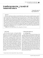 Ô nhiễm bụi mịn (PM2.5) tại một số thành phố Châu Á