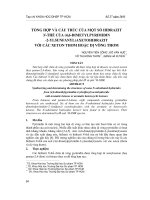 Tổng hợp và cấu trúc của một số Hiđrazit N-thế của (4,6-Đimetylpyrimiđin -2-Ylsunfanyl) Axetohiđrazit với các Xeton thơm hoặc dị vòng thơm