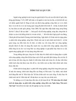 Tóm tắt Luận văn Thạc sĩ Ngân hàng: Tổ chức thực thi chính sách tín dụng phục vụ phát triển nông nghiệp, nông thôn của Ngân hàng Nhà nước Việt Nam