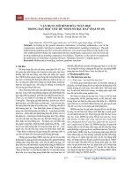 Vận dụng mô hình hóa toán học trong dạy học chủ đề “hàm số bậc hai” (đại số 10)