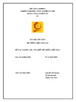 Bài tập lớn: Nghiên cứu, tìm hiểu hệ thống điều hòa