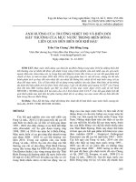 Ảnh hưởng của trường nhiệt độ và biến đổi bất thường của mực nước trong biển Đông liên quan đến biến đổi khí hậu