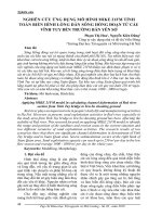 Nghiên cứu ứng dụng mô hình Mike 21FM tính toán biến hình lòng dẫn sông Hồng đoạn từ cầu Vĩnh Tuy đến trường bắn Yên Sở