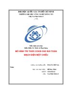 Bài tiểu luận: Mô hình tri thức COKB cho bài toán mạch điện một chiều