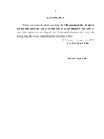 luận văn thạc sĩ kế toán doanh thu, chi phí và kết quả kinh doanh tại công ty cổ phần đầu tư và xây dựng BDC việt nam 