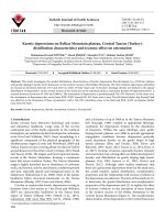 Karstic depressions on Bolkar Mountain plateau, Central Taurus (Turkey): distribution characteristics and tectonic effect on orientation
