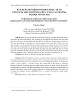 Xây dựng mô hình 3D trong thực tế ảo ứng dụng một số phòng chức năng tại trường Đại học Mở Hà Nội