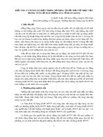Báo cáo: Điều tra và đánh giá hiện trạng sử dụng thuốc bảo vệ thực vật trong vùng đê bao trồng lúa tỉnh An Giang