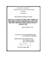 Đề tài nghiên cứu khoa học cấp Bộ: Chế tạo và khảo sát sơn epoxy chống ăn mòn trên cơ sở các hệ bột màu oxyt sắt, bột kẽm, photphat kẽm, cromat kẽm và cromat chì
