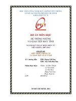 Đồ án môn học Hệ thống nhúng và giao tiếp máy tính: Điều khiển động cơ và giao tiếp máy tính