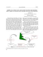 Nghiên cứu sự phân giải lá rụng dưới tán rừng thứ sinh phục hồi tự nhiên tại trạm đa dạng sinh học Mê Linh, tỉnh Vĩnh Phúc