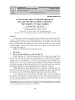 Củng cố kiến thức về hệ đếm thập phân qua dạy học đo đại lượng ở tiểu học một nghiên cứu thực nghiệm