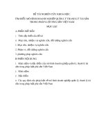 Đề tài nghiên cứu khoa học: Tìm hiểu mô hình doanh nghiệp quản lý thanh lý tài sản trong pháp luật phá sản Việt Nam