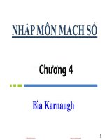 Bài giảng Nhập môn mạch số: Chương 4 - ThS. Hồ Ngọc Diễm