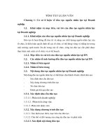 Tóm tắt Luận văn Thạc sĩ Ngân hàng: Đào tạo nguồn nhân lực tại Ngân hàng TMCP Ngoại thương Việt Nam