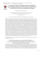 Sensitivity analysis on relations between earthquake source rupture parameters and far field tsunami waves: Case studies in the Eastern Mediterranean region