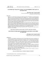 Giải pháp quy hoạch lại băng tần GSM 900MHZ cho mạng 5G tại Việt Nam