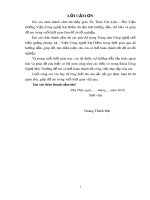 Đồ án tốt nghiệp: Nghiên cứu khả năng hấp phụ  Mn2+  trên bentonit Cổ Định – Thanh Hóa