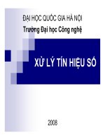 Bài giảng Xử lý tín hiệu số: Giới thiệu - Lê Vũ Hà