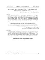 Bất phương trình hàm chuyển tiếp từ trung bình cộng thành trung bình bậc k > 1 tùy ý