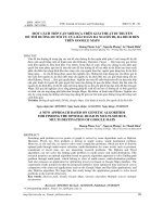 Một cách tiếp cận mới dựa trên giải thuật di truyền để tìm đường đi tối ưu của bài toán đa nguồn đi, đa đích đến trên Google Maps