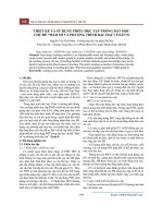 Thiết kế và sử dụng phiếu học tập trong dạy học chủ đề “hàm số và phương trình bậc hai” (toán 9)