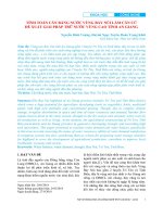 Tính toán cân bằng nước vùng Bảy Núi làm căn cứ đề xuất giải pháp trữ nước vùng cao tỉnh An Giang