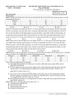 ĐỀ THI THỬ CHẤT   SINH học lần 23 
