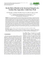 On the role of boride in the structural integrity of a turbine disc superalloy’s solid state weld