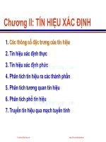Bài giảng Lý thuyết tín hiệu: Chương 2.2 - Võ Thị Thu Sương