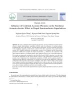 Influence of confined acoustic phonons on the nonlinear acousto-electric effect in doped semiconductor superlattices