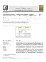 Oxidation characteristics of porous-nickel prepared by powder metallurgy and cast-nickel at 1273 K in air for total oxidation time of 100 h