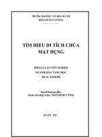 Tóm tắt Khóa luận tốt nghiệp ngành Bảo tàng học: Tìm hiểu di tích chùa Mật Dụng