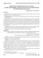 Khảo sát sự tương quan giữa lâm sàng và siêu âm sinh hiển vi trong chẩn đoán tách khe thể mi do chấn thương đụng dập