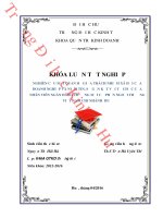 Khóa luận tốt nghiệp: Nghiên cứu mối quan hệ giữa trách nhiệm xã hội của doanh nghiệp và niềm tin, sự gắn kết với tổ chức của nhân viên ngân hàng thương mại cổ phần ngoại thương Việt Nam