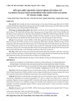 Kết quả điều trị phẫu thuật bệnh cột sống cổ tại khoa ngoại thần kinh Bệnh viện Nhân dân Gia Định từ tháng 9/2009-8/2016