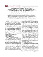 Phát triển năng lực giải quyết vấn đề thông qua dạy học chủ đề sinh trưởng và phát triển (sinh học 11) cho học sinh trung học phổ thông