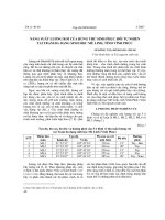 Năng suất lượng rơi của rừng thứ sinh phục hồi tự nhiên tại trạm đa dạng sinh học Mê Linh, tỉnh Vĩnh Phúc