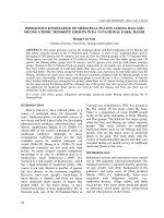 Indigenous knowledge of medicinal plants among Dao and Muong ethnic minority groups in Ba Vi national park, Hanoi