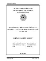 Tóm tắt Khóa luận tốt nghiệp khoa Xuất bản - Phát hành: Hoạt động phát triển mạng lưới bán lẻ của Công ty CP PHS TP Hồ Chí Minh FAHASA ở Miền Bắc năm 2008 – 2009