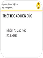 Bài thuyết trình nhóm: Triết học cổ điển Đức